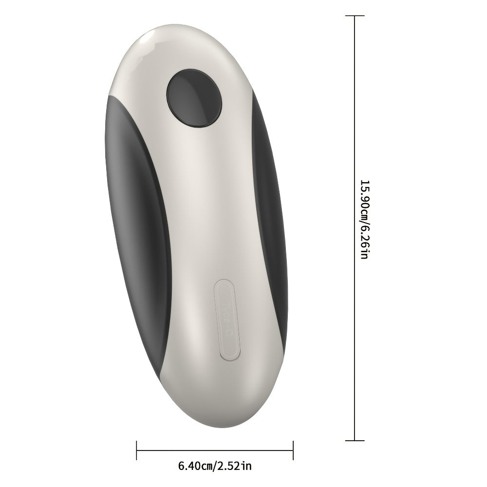 Electric Can Opener One-Touch Automatic – USB Rechargeable, Smooth Edge Safety, Auto Power-Off, Cordless for Kitchen, Camping & Seniors