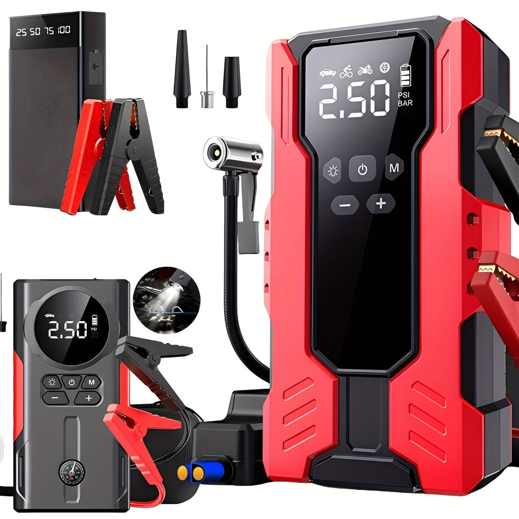 Portable Car Starter, Peak Battery Jumper Starter Portable, Car Battery Jumper Box, 12V Portable Starter for 2.11gal Gasoline And 1.85gal Diesel Cars