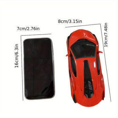 High-Speed Drift RC Car 1:24 Scale with LED Lights 4-Channel Simulation Model Remote Control Car for Kids Boys Girls – Green Blue Black Red Black, Birthday Christmas Halloween Gift Ages 6+