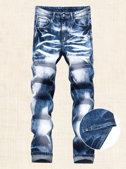 Men's Slim Fit Jeans - Vintage Wash Clean Finish