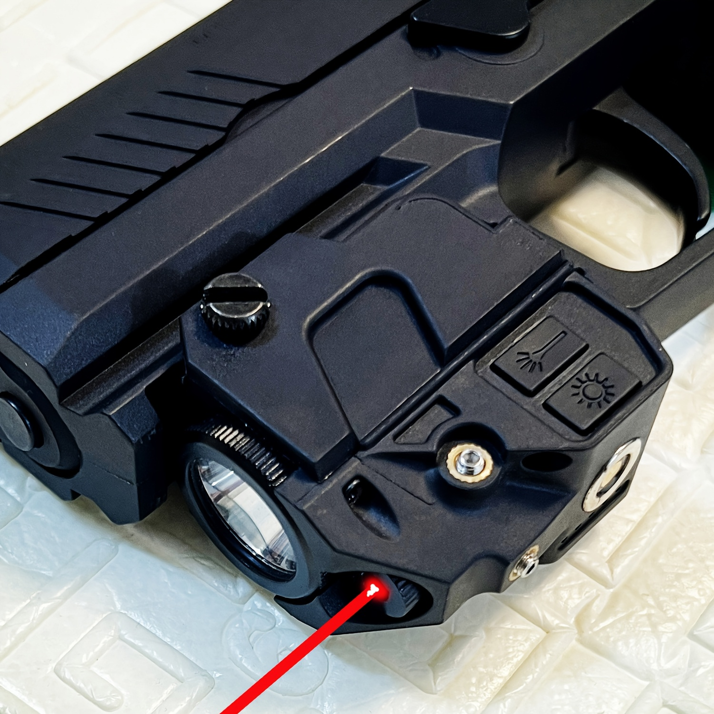 Tactical Green Laser Sight with LED Flashlight Combo - USB Rechargeable, Picatinny Rail Mount, Ambidextrous for Pistols, Rifles & Airguns