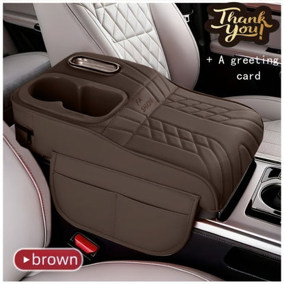 Car Center Console Tray Organizer with Cup Holder & Tissue Box – Non-Slip Storage Mat for Car Interior, Multi-Color, Universal Fit for Most Vehicles