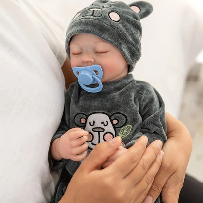 Reborn Baby Doll 18 Inch 45CM Lifelike Newborn Doll Only No Accessories – Realistic Baby Body, Safe for Kids Ages 3+, Customizable Starter Doll, Birthday Halloween Christmas Gift for Girls & Collectors
