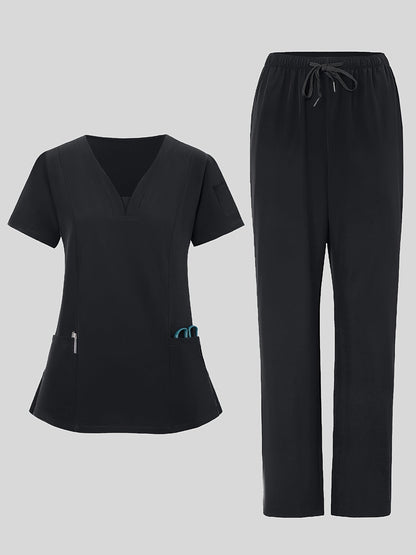 Women's Dark Green V-Neck Pants - product view 22