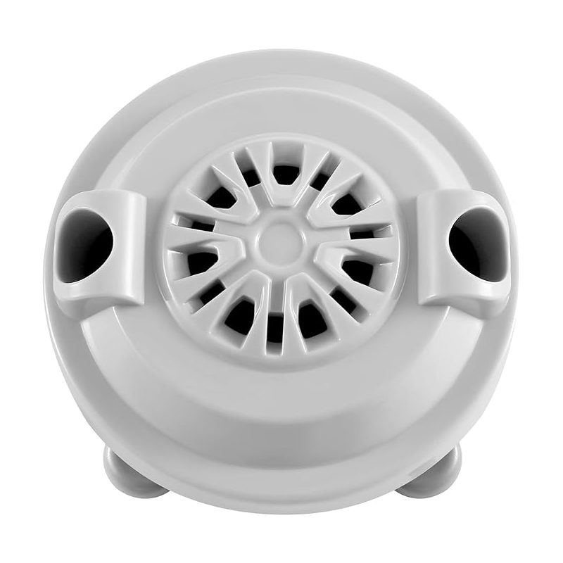 Magnetic Pipeless Jet Head Motor Replacement for Pedicure Spa Chair — Rotating Jet with Propeller & Cap, 4-Pin Connection, Luraco Compatible, Easy Clean, Durable Plastic, Grey