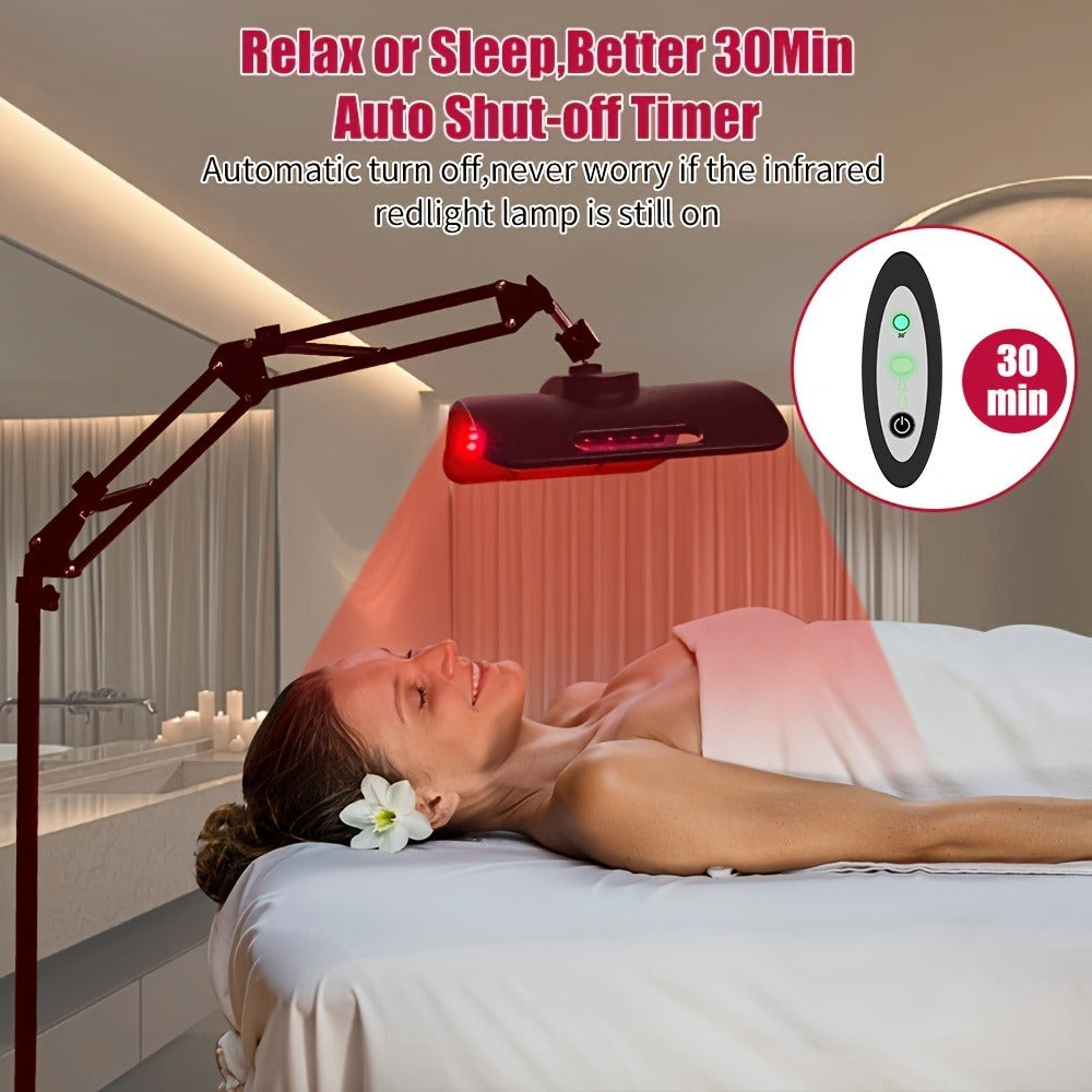 Red Light Therapy Lamp with Stand – 660nm Red Light & 850nm Near Infrared Light Device for Body Pain Relief, Muscle Recovery & Skin Care, At-Home Infrared Light Therapy for Joint & Back Pain