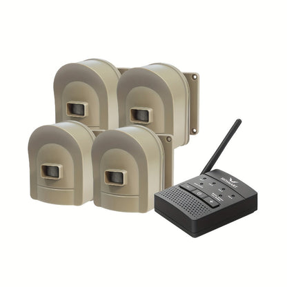 Driveway Alarm Wireless Sensor System 1/2 Mile Range – Motion Sensor Detector for Home, Mailbox & Perimeter Security, Battery Operated, 38 Ringtones