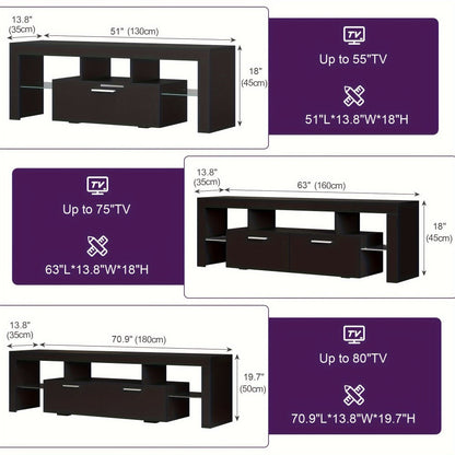 55-80 Inch TV Stand with Storage Drawers for Practical Everyday Home Use detail image - detail view 4