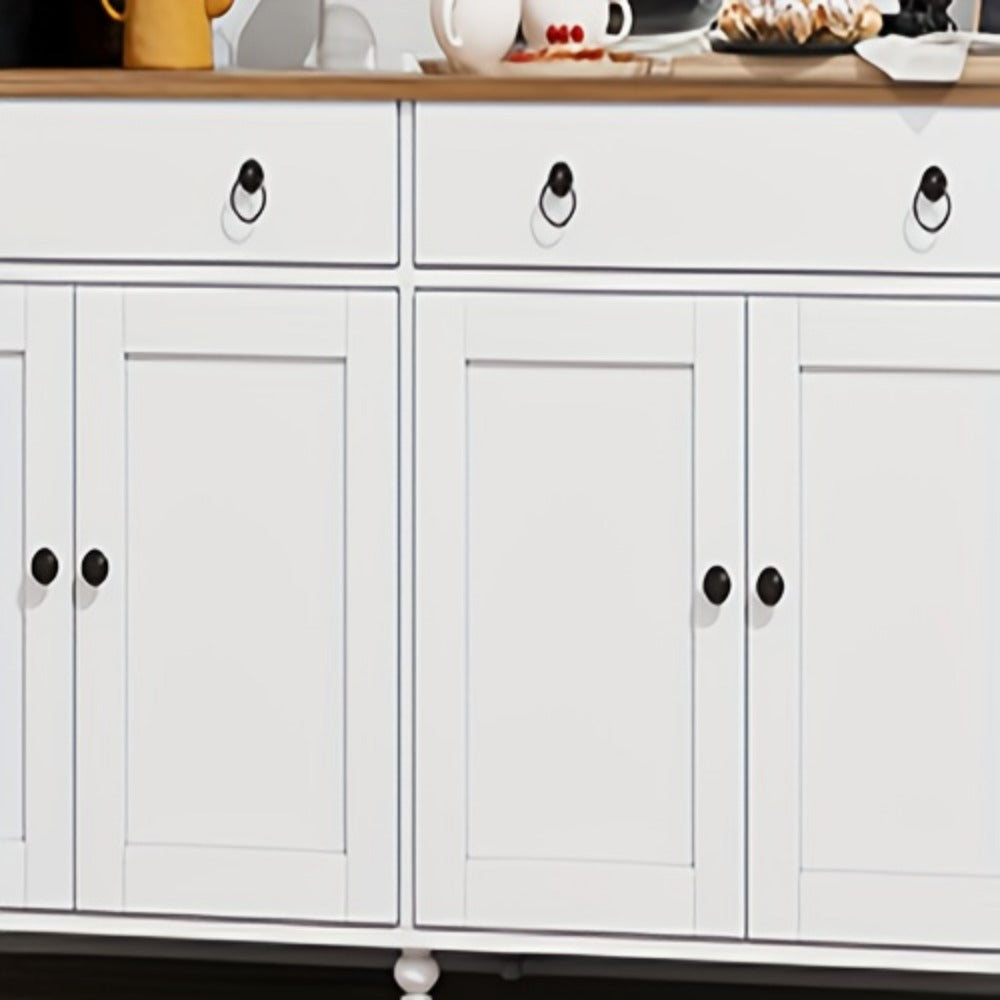 55-Inch Buffet Cabinet with Adjustable Shelves for Organized Everyday Storage in Entryway detail image - detail view 15