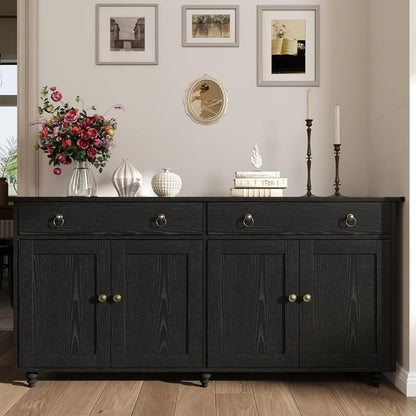 55-Inch Sideboard with Multiple Color Options for Practical Everyday Home Use in Kitchen detail image - detail view 5