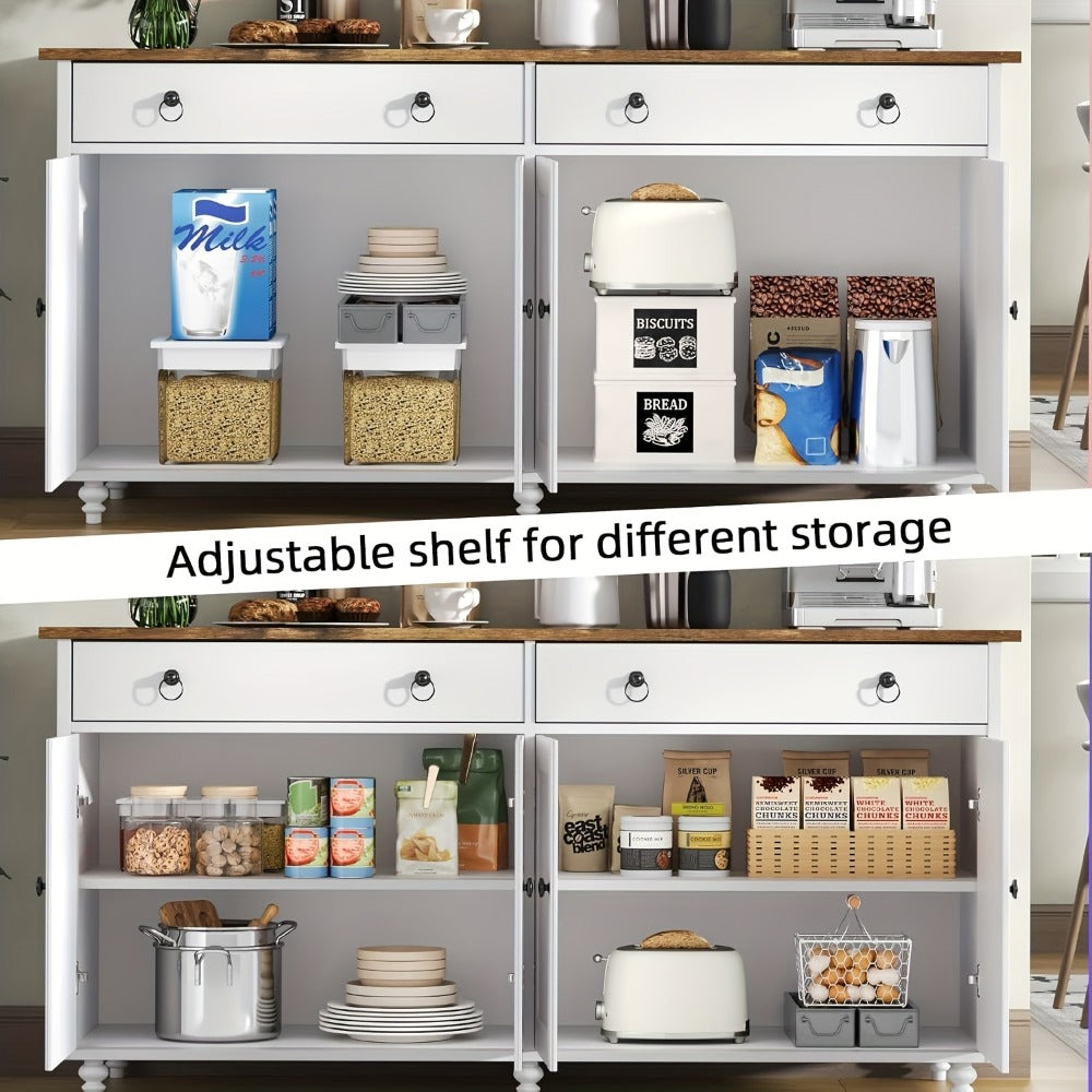 55-Inch Sideboard with Multiple Color Options for Practical Everyday Home Use in Kitchen detail image - detail view 8