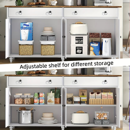 55-Inch Sideboard with Multiple Color Options for Practical Everyday Home Use in Kitchen detail image - detail view 8