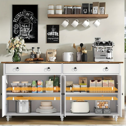 55-Inch Sideboard with Multiple Color Options for Practical Everyday Home Use in Kitchen detail image - detail view 9