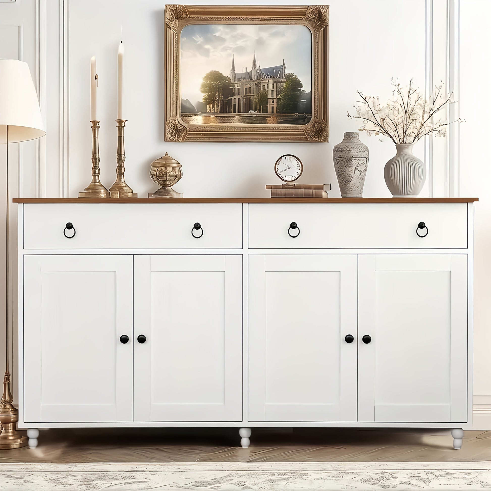 Sideboard shown in the White-2 option