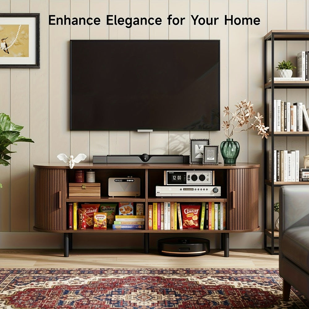 55-Inch TV Stand with Charging Station for Practical Everyday Home Use detail image - detail view 15