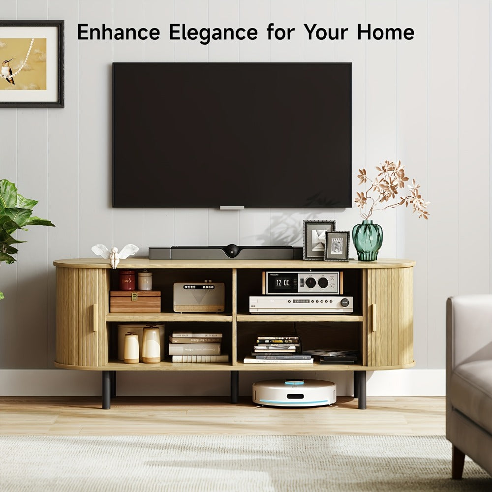 55-Inch TV Stand with Charging Station for Practical Everyday Home Use detail image - detail view 17
