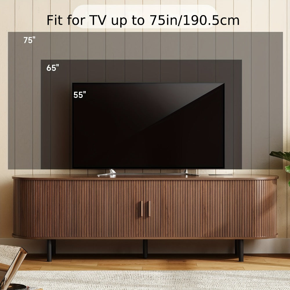 55-Inch TV Stand with Charging Station for Practical Everyday Home Use detail image