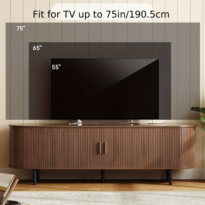 55-Inch TV Stand with Charging Station for Practical Everyday Home Use detail image