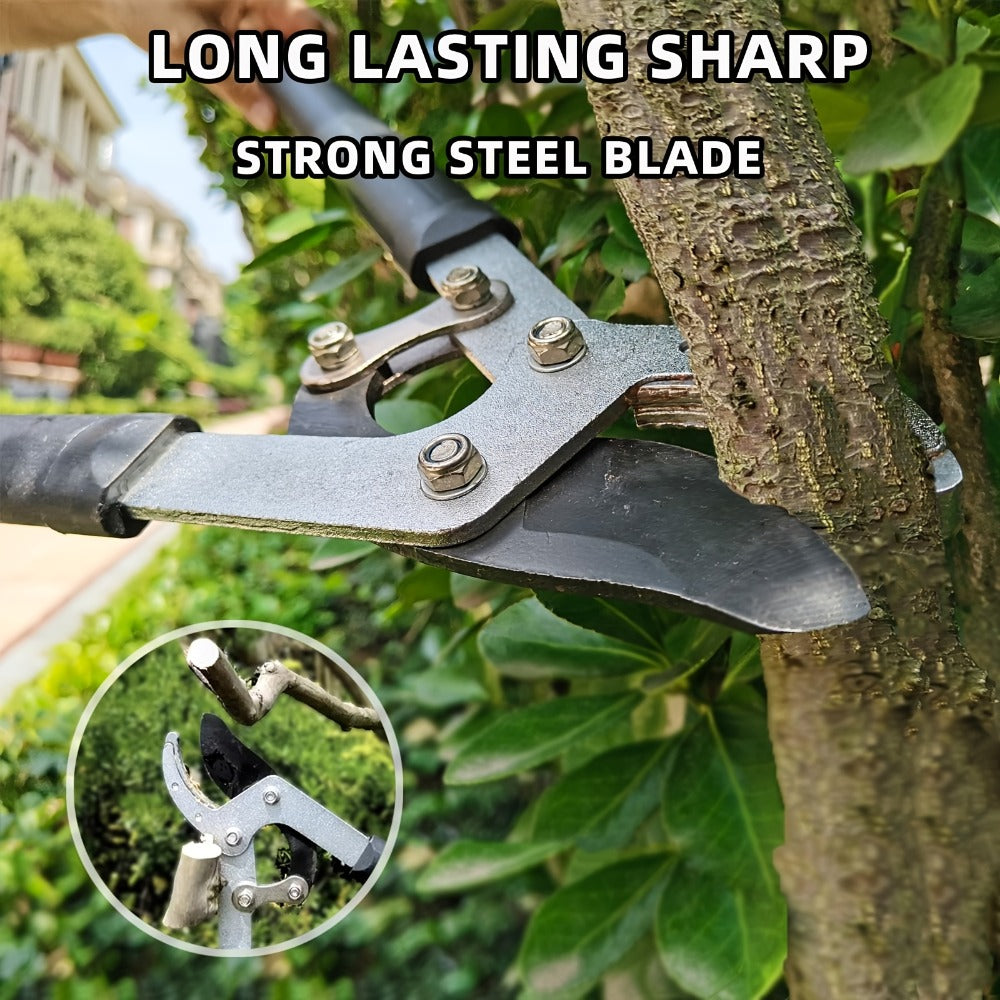 Garden Pruning Shears Set Loppers Hedge Shears & Hand Pruner Combo – Heavy Duty Alloy Steel Branch Cutter Kit with Compound Action, Ergonomic Grip for Yard Lawn Tree Shrub Trimming Indoor Outdoor