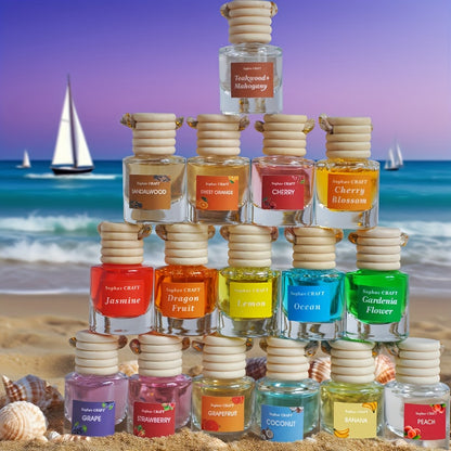 Car Air Freshener 18 Pack Vent Clip Diffuser Bottles | 6 Random Scents Long-Lasting Car Fragrance Perfume | Auto Interior Scent Diffuser Car Accessories for Men Women Car Decor Essentials