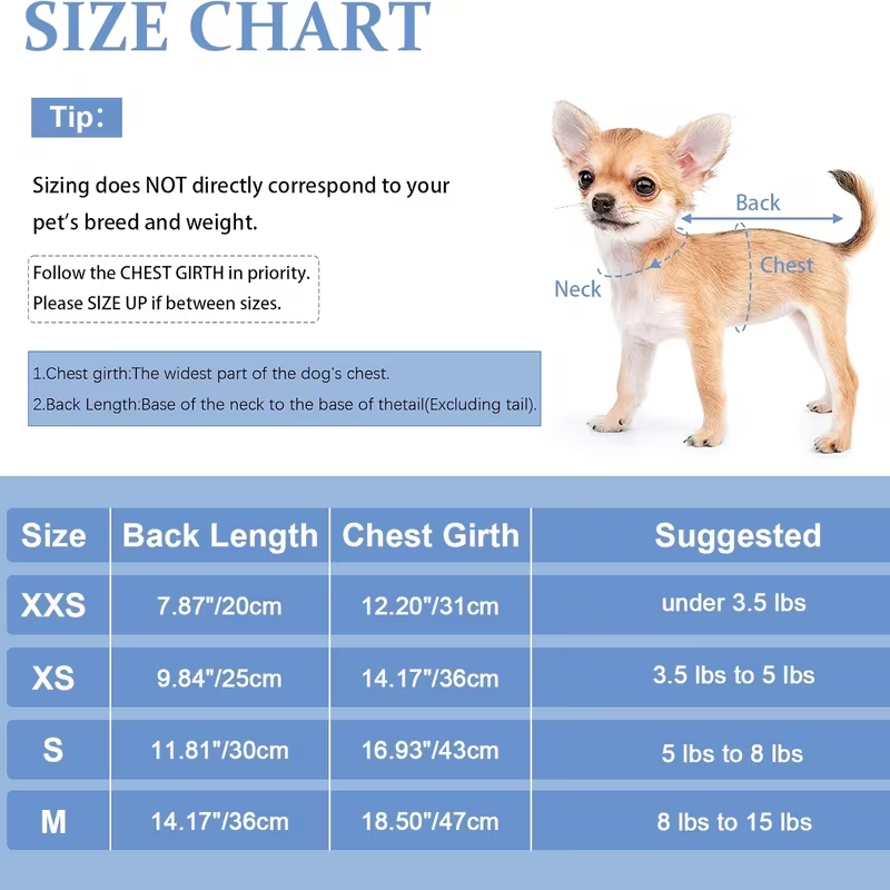 Fleece Dog Sweater Turtleneck Jumpsuit for Small Dogs & Cats 1-15 lbs - Soft Warm Winter Puppy Pajamas Onesie, Machine Washable Open Belly Pet Clothes for Girls, XXS-M, 6 Colors