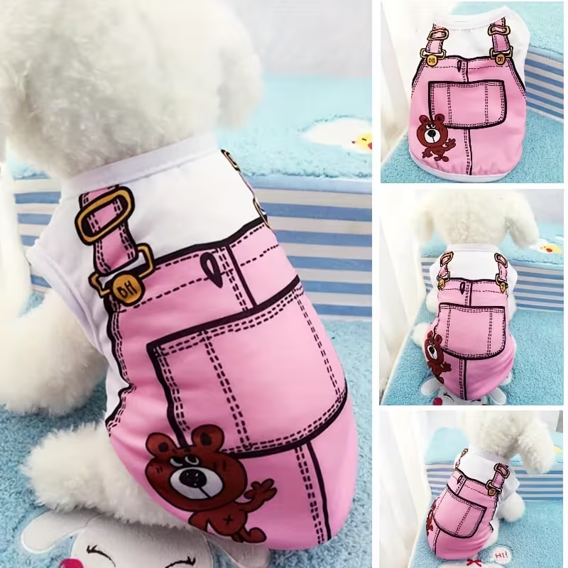 Dog Vest Lightweight Windproof Thermal Shirt for Small Dogs – Fashion Pet Costume for Teddy Bichon Pomeranian, Spring Summer Fall Dog Clothes, 2-Pack & 6-Pack Holiday Gift Set