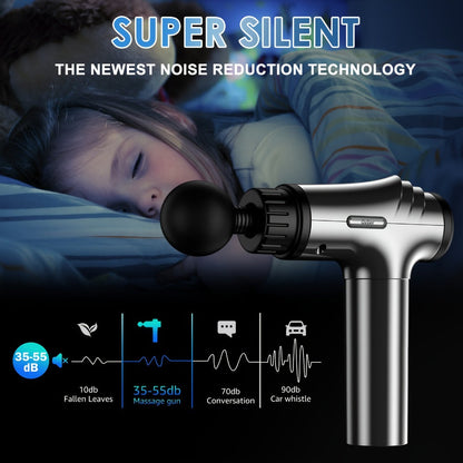 Massage Gun Deep Tissue - GVBER 6-Head Handheld Muscle Massager for Body Pain Relief, Relaxation & Recovery - Gift for Women Men