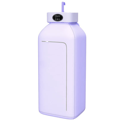 Portable Clothes Dryer with LED UV Light Foldable Compact Quiet Fast Drying Machine with Timer Easy Setup for Apartments Travel RV Small Spaces Pink Khaki Purple