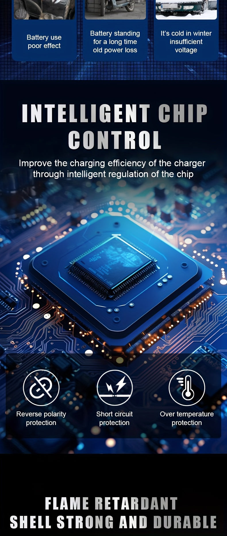 12V/24V10A American Standard Plug Electric Forklift Sweeping Machine Floor Washer Charger 12V/24V10A Lead-Acid Battery Lithium Battery Intelligent Fast Charging Car Battery 12V/24V Battery Charger Intelligent Electric Vehicle High-Power Charger