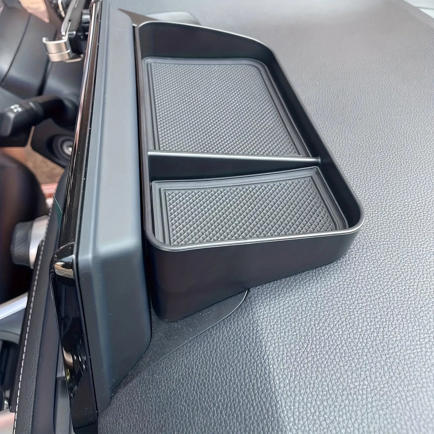 [Non-Slip Car Organizer] Non-Slip Dashboard Tray - Heavy Duty Non-Slip Car Organizer With Open Front Design, Suitable For All Vehicles - Securely Holds Phones, Keys, Coins, Cards - In-Car Accessory With Open Front Design And Rubber Base, Essential For Roa