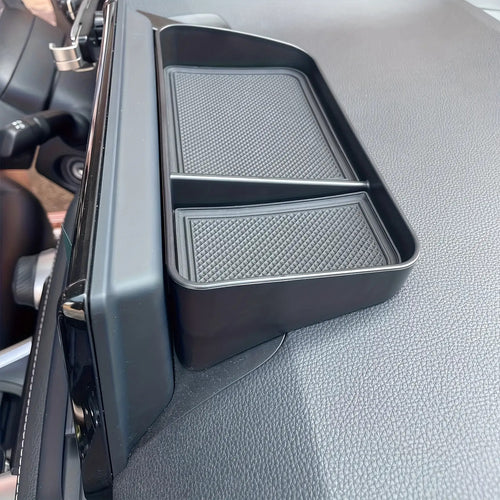 [Non-Slip Car Organizer] Non-Slip Dashboard Tray - Heavy Duty Non-Slip Car Organizer With Open Front Design, Suitable For All Vehicles - Securely Holds Phones, Keys, Coins, Cards - In-Car Accessory With Open Front Design And Rubber Base, Essential For Roa