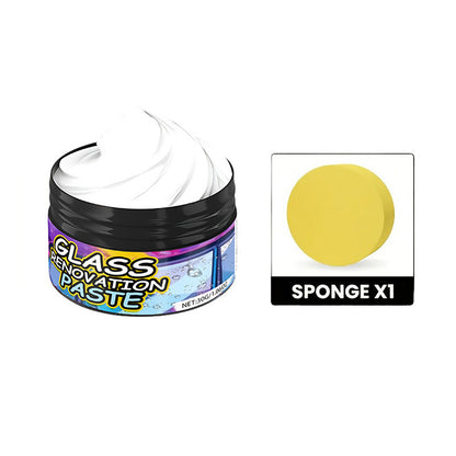 Car Glass Polishing Compound - Suitable for Windshield and Rearview Mirror Renovation, Effectively Removes Fine Scratches to Make the Surface Clearer. Ideal for Repairing Dents on Windows, Beauty Care, Brightening Polish, Forms a Protective Coating.