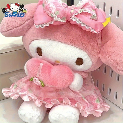 Kawaii Sanrio Plush Toy 12 Inch – Hello Kitty Kuromi My Melody Stuffed Animal Doll for Girls Kids Teens, Soft Huggable Kawaii Character Gift Birthday Christmas Valentine