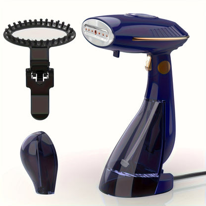 Handheld Garment Steamer 1500W Portable Fabric Steamer Quick Heat Continuous Steam for Removing Wrinkles Creases from Clothes Curtains Upholstery Travel Home Use