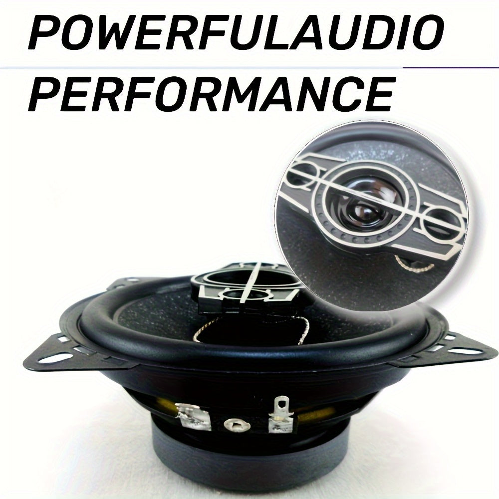 2/4pcs 4-Inch 440W 4-Way Coaxial Car Speakers with Multi-layer Mica Array Subwoofer, Enhanced Bass Response And Included Wires Perfect for Car Door Auto Audio Music Systems