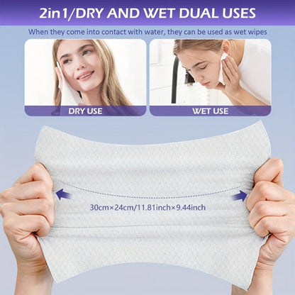 Compressed Disposable Face Towels 36pcs – Pure Non-Woven Fabric Makeup Remover Wipes, Individually Wrapped Thickened Skin-Friendly Cleansing Cloths, Portable Travel Facial Towel Set Mixed Color