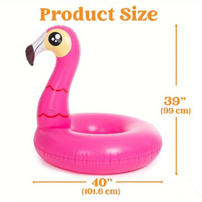 Flamingo Unicorn Inflatable Pool Float 2 Pack 40 Inch - Fun Swim Ring Floatie for Adults & Kids, Pool Party Beach Lake Summer Raft Lounger Toy Birthday Gift Set