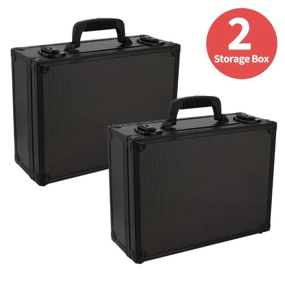 Top Loader Storage Box with Safety Lock 35PT 3x4 Rigid Hardboard - XL 2-Pack for PSA BGS SGC Graded Cards, Sports Card Collector Organizer for Pokemon MTG Baseball Basketball Football Trading Cards