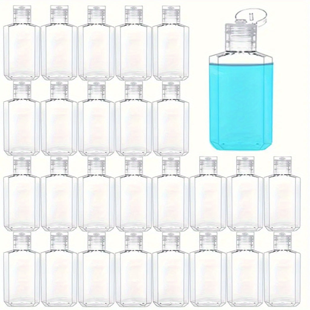 TSA Approved Travel Bottles 2oz Flip Cap 40 Pack Clear Plastic Refillable Squeeze Containers for Hand Sanitizer Shampoo Conditioner Soap Toner Lotion Travel Size Toiletry Bottles