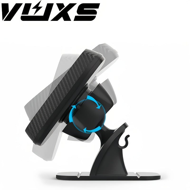 VUXS Powerful Magnet Phone Holder, Used for Dashboard, Rotatable Magnetic Phone Holder, Compatible with iPhone, Samsung And Other Phones, with 4 Metal Plates And 4 Reinforced Magnets, High-quality Magnetic Phone Holder