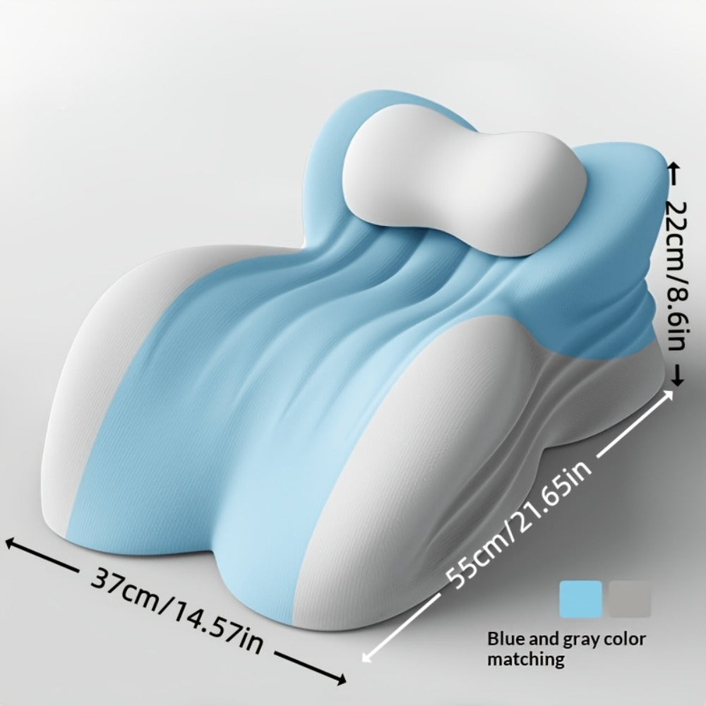 Wedge Pillow Memory Foam – Ergonomic Cervical & Lumbar Support for Stomach, Side & Back Sleepers | Breathable Removable Washable Cover, Multi-Use for Sleep, Office & Reading, Great Gift for Couples