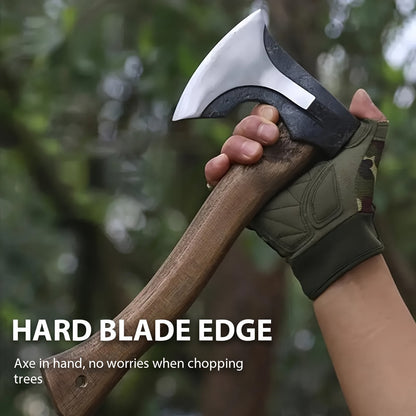 Survival Hatchet Camping Axe Multitool Folding Axe with Hammer Magnesium Fire Starter Flint Rod Emergency Breaching Tool for Camping Hiking Off-Road Outdoor Adventures Multiple Styles