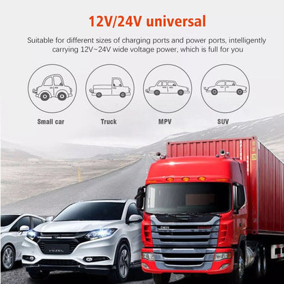 6600W Peak Pure Sine Wave Power Inverter 12V/24V DC to 110V AC – LCD Display, 4 USB Ports, US Outlets, 95% Efficiency for Car, Truck, RV & Solar