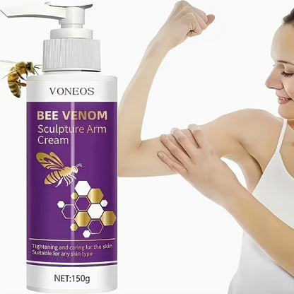 Bee Venom Body Firming Cream 5 Pack 150g Each - Tightening Lifting Lotion for Arms Abdomen Legs Buttocks Sagging Skin Moisturizing Anti-Aging Body Shaping Cream Women All Skin Types