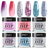 6 Color Impregnation Powder Set