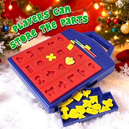 Shape Puzzle Pop-Up Board Game for Kids – Interactive Timer Matching Game with 3 Difficulty Levels, Hand-Eye Coordination STEM Toy, Educational Birthday Gift for Boys & Girls Ages 3+