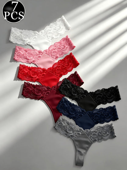 Women's Lace Thong Underwear - Everyday Comfort 386341