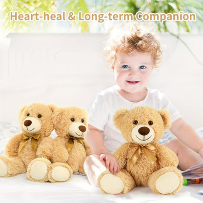 Mini Teddy Bears Set of 6 – Cute Small Khaki Stuffed Animal Plush Bears for Party Favors, Birthday Gift Bags, Classroom Prizes & Kids Toddlers Girls Boys