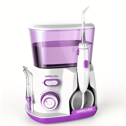 Cordless Water Flosser Electric Oral Irrigator Portable Rechargeable Dental Cleaner - Teeth Cleaning Water Dental Floss for Braces Bridges Gum Care Home Travel Blue Purple