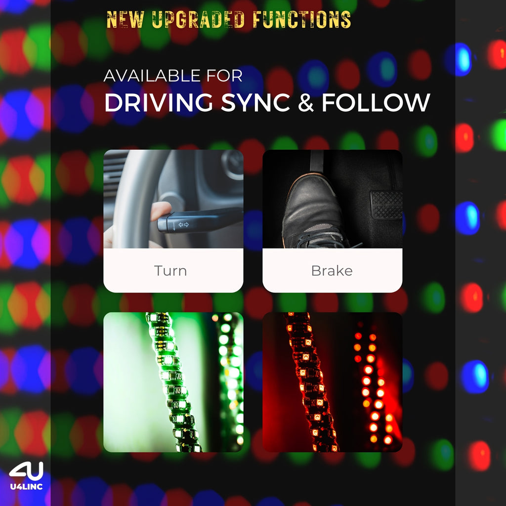 1 Pair (2pcs) 1ft/2ft/3ft/4ft Brighter RGB LED Whip Lights Flag Pole Remote And APP Control Color Changing Lamp Spiral RGB Music Chasing/Dancing Neon Light Whips for UTV ATV RZR SXS Side By Side Dune Buggy Offroad Truck (w/o Spring Base)